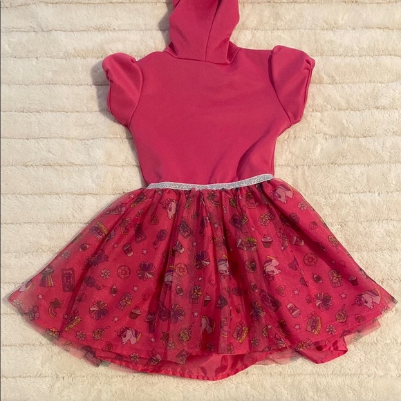 Nickelodeon Pink Unicorn Hooded Dress with Jo Jo Print - Picture 5 of 5